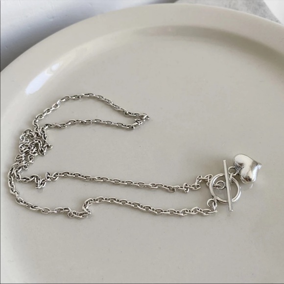18” NEW 925 STERLING SILVER LOVE HEART PENDANT NECKLACE - Picture 3 of 6